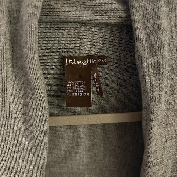 J. McLaughlin Black‎ Flowy Handkerchief Sleeveless Sweater Vest Cardigan - Picture 5 of 6